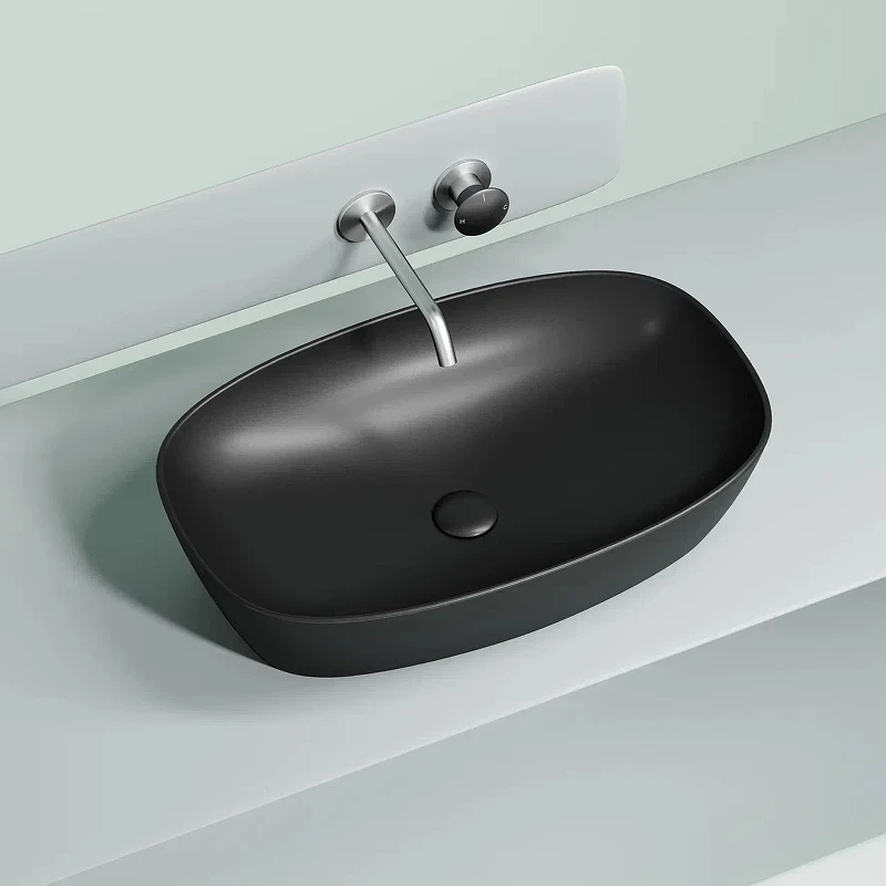 Раковина-чаша Ceramicanova Element 60 CN6049MB Черная матовая фарфор накладная