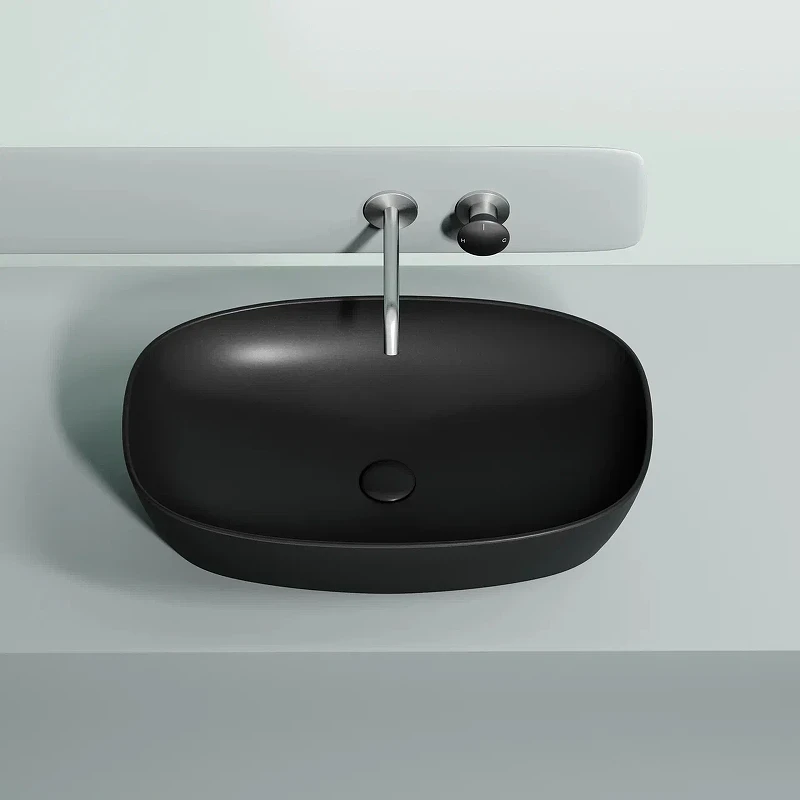 Раковина-чаша Ceramicanova Element 60 CN6049MB Черная матовая фарфор накладная