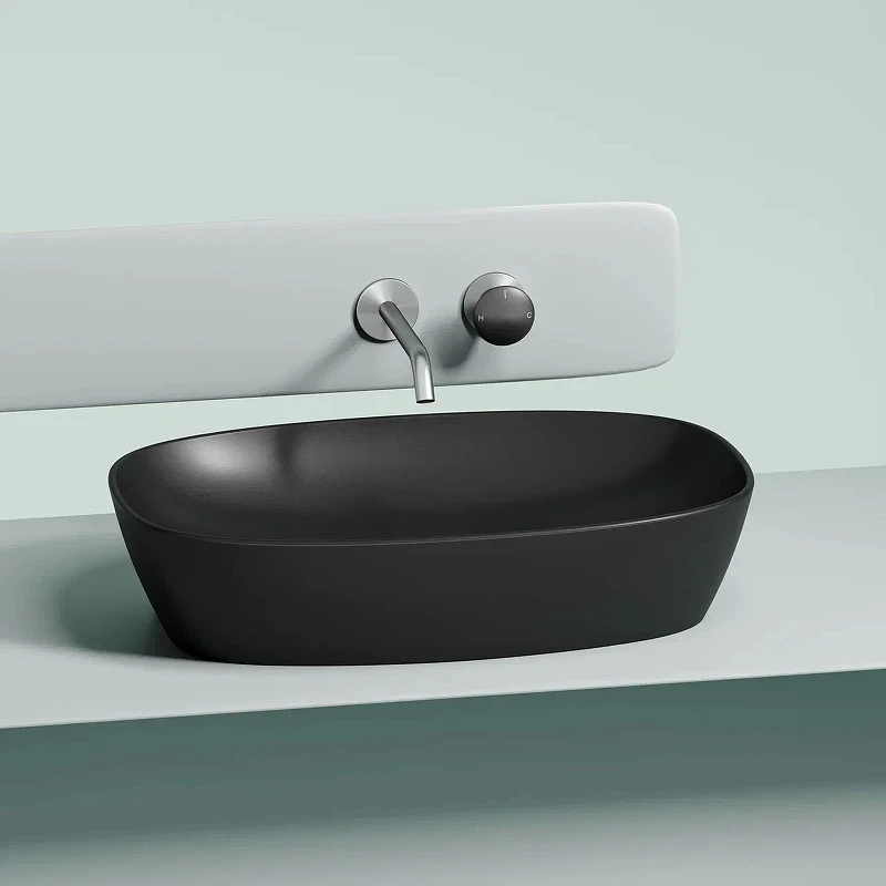 Раковина-чаша Ceramicanova Element 60 CN6049MB Черная матовая фарфор накладная