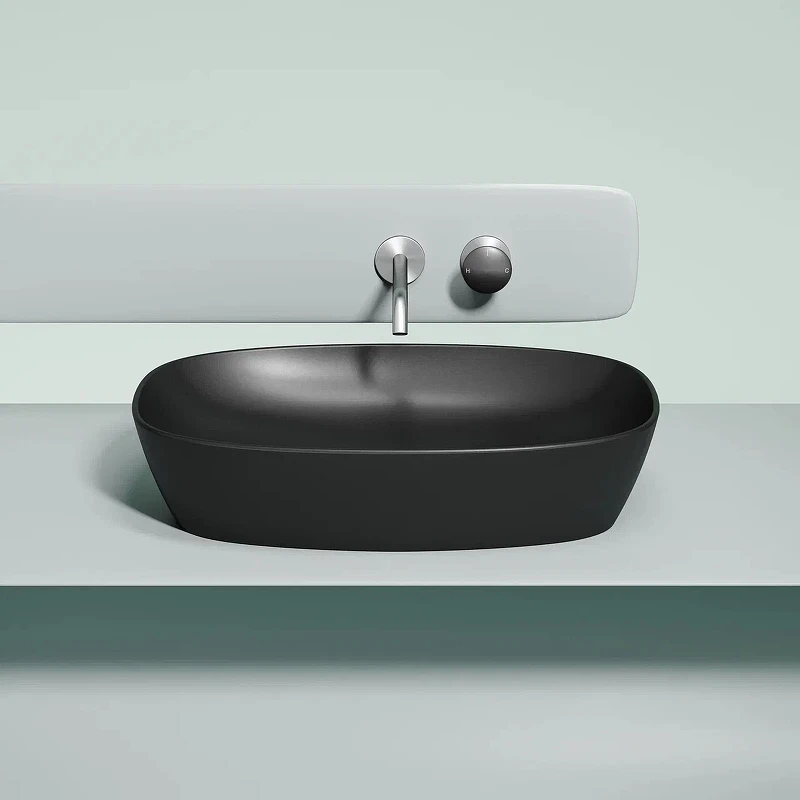 Раковина-чаша Ceramicanova Element 60 CN6049MB Черная матовая фарфор накладная
