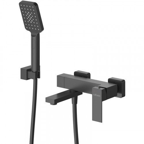 Смеситель для ванны Cezares Slider SLIDER-VD-NOP Черный матовый нержавеющая сталь на стену
