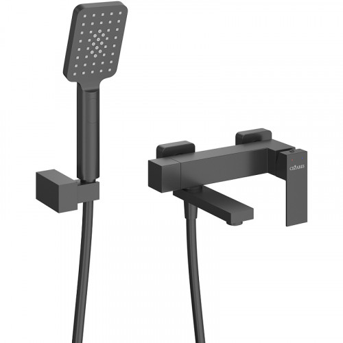 Смеситель для ванны Cezares Slider SLIDER-VD-NOP Черный матовый нержавеющая сталь на стену
