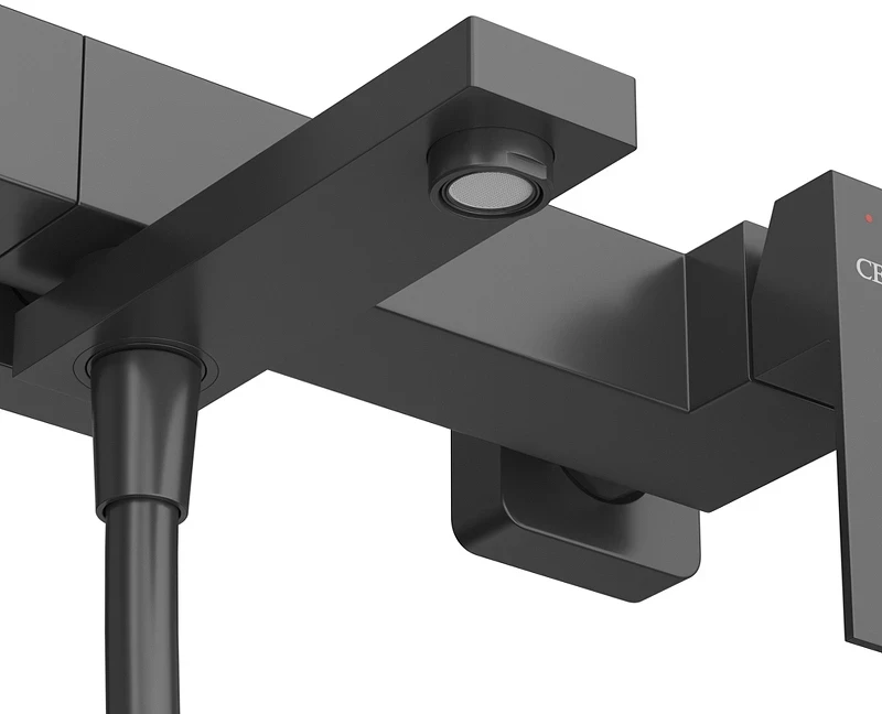 Смеситель для ванны Cezares Slider SLIDER-VD-NOP Черный матовый нержавеющая сталь на стену