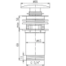 Донный клапан Rav Slezak MD0485SM click-clack Бронза