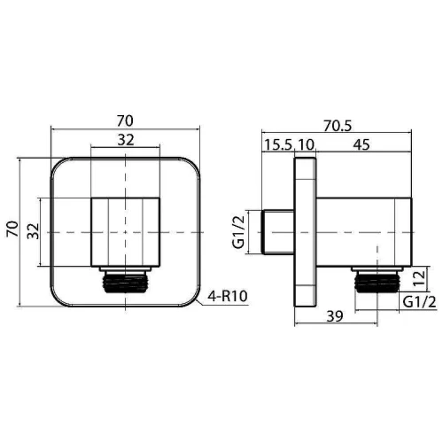 Шланговое подключение Iddis Slide SLISB00i62 Хром
