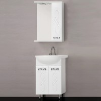 Тумба под раковину Style Line Венеция 55 ЛС-00002336 Белая МДФ / ЛДСП