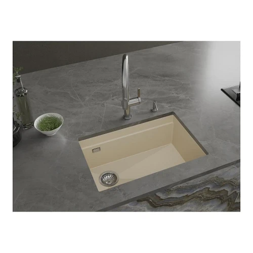 Кухонная мойка Rivelato Lino 65 LN-654-L beige scuro цвет Темно-бежевый