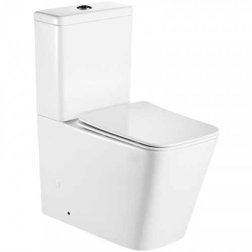 Унитаз компакт Royce Queen RCT-130108WH с бачком и сиденьем Микролифт фаянс напольный