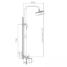 Душевая система Haiba HB24505-3 цвет Пепельный
