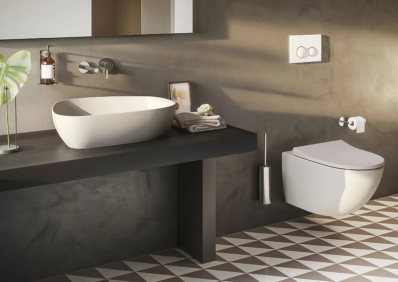 Раковина-чаша Vitra Outline Recycled 57 7991B066-0016 Матовый тауп фарфор накладная