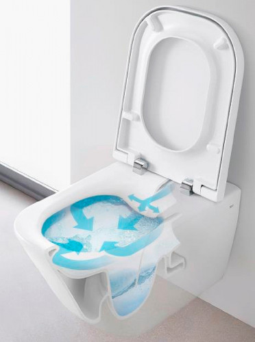 Комплект унитаза с инсталляцией Roca The Gap 893104100 с сиденьем Микролифт и клавишей смыва Хром