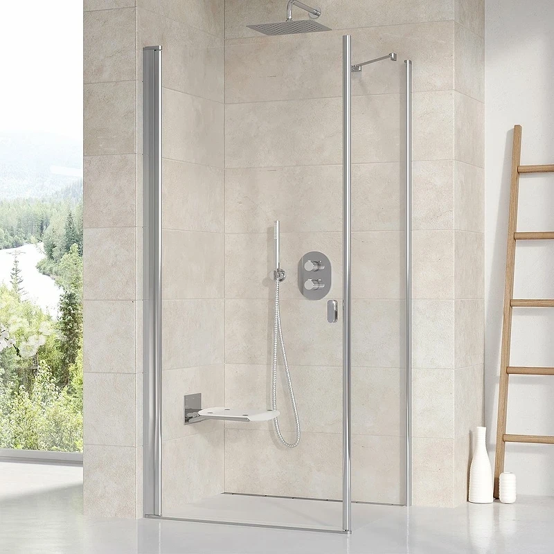 Душевая дверь Ravak Chrome CRV1-90 1QV70C01Z1 профиль Хром стекло Transparent