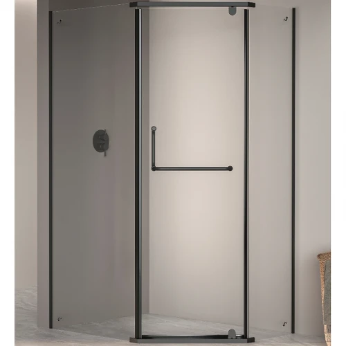 Душевой уголок RGW Passage PA-091B 120x90 35089192-14 профиль Черный стекло прозрачное