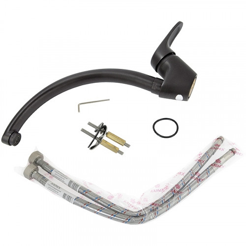 Смеситель для кухни Kaiser County 55244-12 Черный металлик латунь