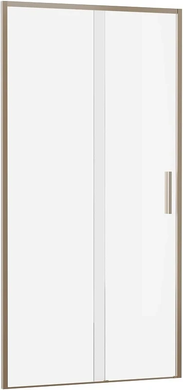 Душевая дверь Aquanet Pleasure Evo AE65-N100-GBT 100 352423 профиль Золото-никель браш стекло прозрачное