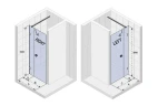 Душевая дверь Riho SZ Scandic NXT X102 98 R G001012121 профиль Черный матовый стекло прозрачное