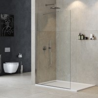 Душевая перегородка Cezares Liberta 125 LIBERTA-L-1-TB-125-C-Cr профиль Хром стекло прозрачное