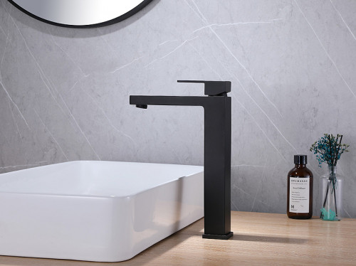 Смеситель для раковины Abber Daheim AF8211B Черный матовый латунь на столешницу