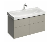 Раковина Geberit Xeno 2 90 500.531.01.1 Белая фарфор подвесная, полувстраиваемая