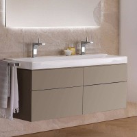 Раковина Geberit Xeno 2 90 500.531.01.1 Белая фарфор подвесная, полувстраиваемая
