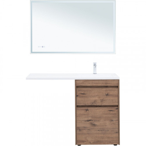 Тумба с раковиной Aquanet Токио 120 R 335588 Дуб веллингтон МДФ / ЛДСП