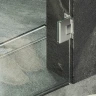 Душевая дверь Maybah Glass MGD-509-4 905x1950 на петлях Хром глянцевый стекло прозрачное