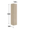 Шкаф пенал Keuco Edition 11 ART 40 R 32554810401 подвесной с подсветкой цвет Sand Sahara