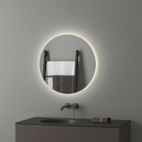 Зеркало Evoform Ledshine d60 BY 2543 с подсветкой 15 W - без выключателя - нейтральный белый свет стекло