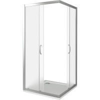 Душевой уголок Good Door Infinity CR-90-G-CH 90х90 профиль Хром стекло Грейп