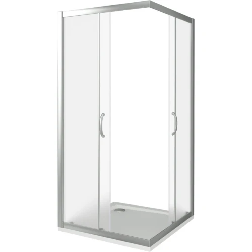 Душевой уголок Good Door Infinity CR-90-G-CH 90х90 профиль Хром стекло Грейп