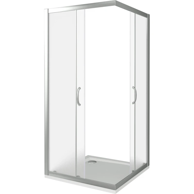 Душевой уголок Good Door Infinity CR-90-G-CH 90х90 профиль Хром стекло Грейп