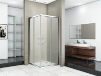 Душевой уголок Good Door Infinity CR-90-G-CH 90х90 профиль Хром стекло Грейп