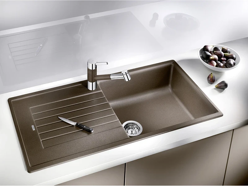 Кухонная мойка Blanco Zia XL 6 S 517568 Антрацит искусственный камень (литьевой мрамор) встраиваемый