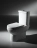 Унитаз компакт Bravat CX01019UW-P-RUS без бачка, с сиденьем Микролифт фаянс напольный