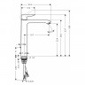 Смеситель для раковины Hansgrohe Metris 31082000 Хром латунь