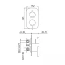 Смеситель для душа Webert Coral CO860101015 цвет Хром