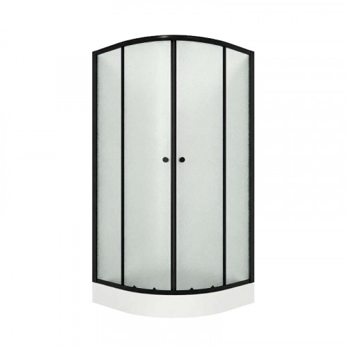 Душевой уголок Niagara Eco 80х80 NG-003-14MT профиль Черный стекло матовое