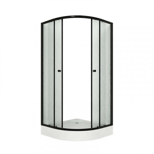 Душевой уголок Niagara Eco 80х80 NG-003-14MT профиль Черный стекло матовое