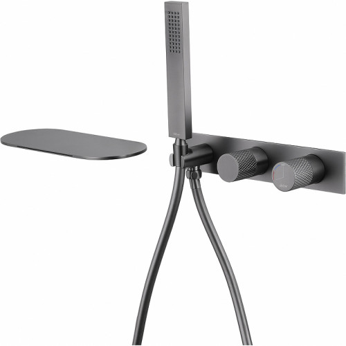 Смеситель для ванны Abber Rund AF8731NG Никель латунь встраиваемый