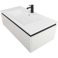 Тумба под раковину Cezares Slider 100 SLIDER-1000-1C-SO-BO подвесная Bianco Opaco МДФ / ЛДСП