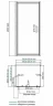 Душевой уголок WasserKRAFT Salm 80x90 27I28 профиль Хром стекло прозрачное
