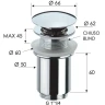 Донный клапан Remer 904CC114NPO click-clack Никель матовый брашированный