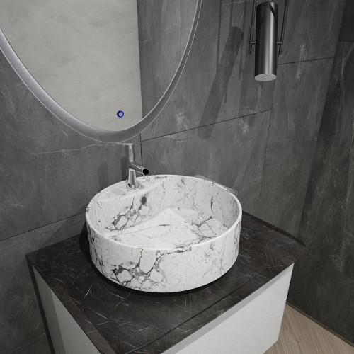 Раковина-чаша Maretti Elena 40 EA13NS44-740MR цвет Белый мрамор