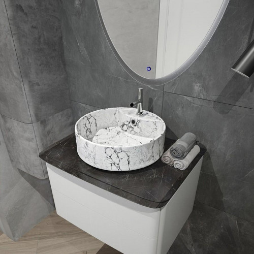 Раковина-чаша Maretti Elena 40 EA13NS44-740MR цвет Белый мрамор