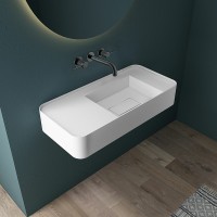 Смеситель для раковины Vincea Groove VBFW-4G1GM Вороненая сталь латунь встраиваемый