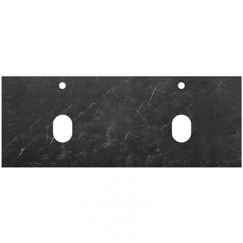 Столешница под раковину BelBagno 120 KEP-120-2-MNO Marmo Nero Opaco искусственный камень (литьевой мрамор)