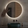 Зеркало Defesto Opti 80x80 DF 2845R с подсветкой 25W-4500К/ИК - выключатель/Нейтральный белый свет