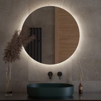 Зеркало Defesto Opti 80x80 DF 2845R с подсветкой 25W-4500К/ИК - выключатель/Нейтральный белый свет