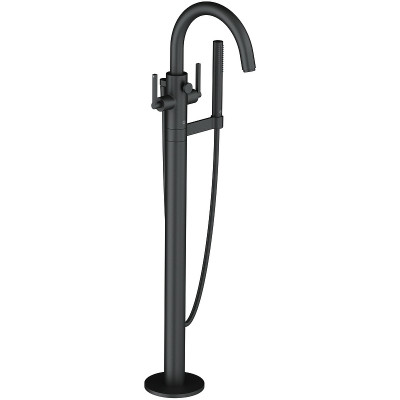 Смеситель для ванны Kludi Nova Fonte Puristic 205903915 Черный матовый латунь на пол