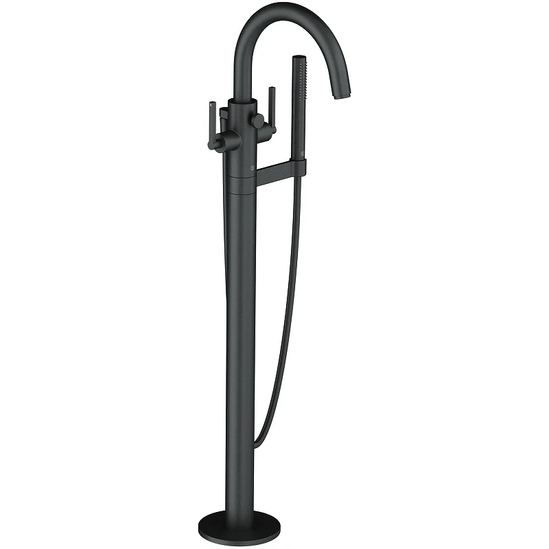 Смеситель для ванны Kludi Nova Fonte Puristic 205903915 Черный матовый латунь на пол